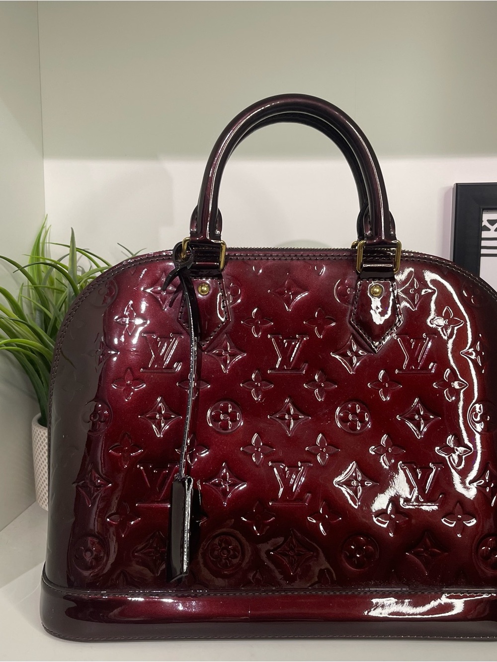 Louis Vuitton Patent Vernis Amarante  Alma PM